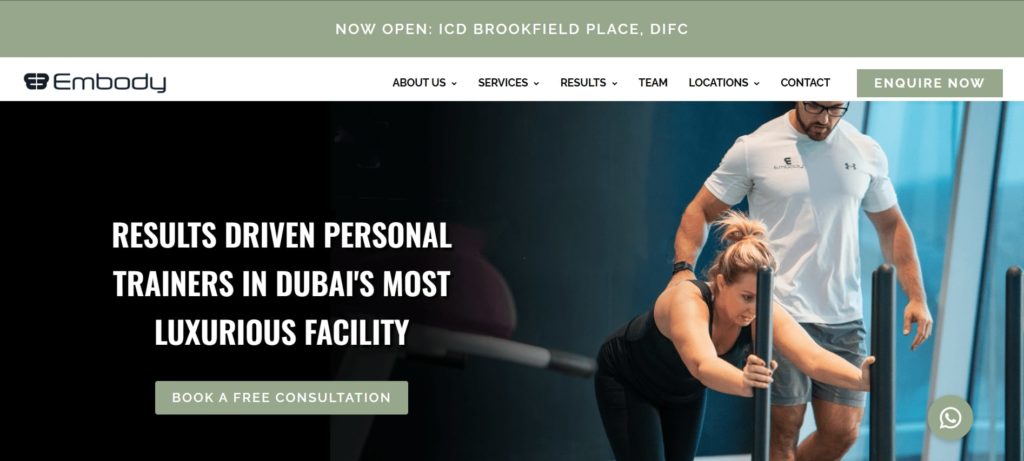 Coach Sari - Embody Fitness Homepage