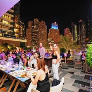 Dine with a breathtaking view of the Marina at Lo+Cale