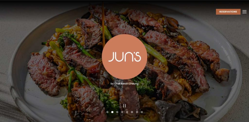 Eat a hearty meal with a nice view at Jun’s