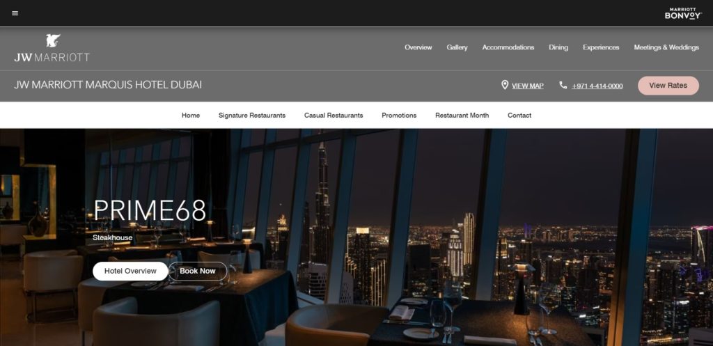 Prime 68 Steakhouse's Homepage