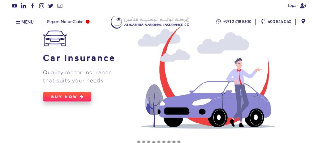 Al Wathba National Insurance Co.'s Homepage