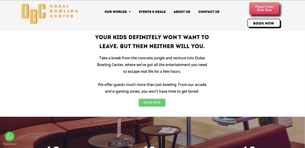 Dubai Bowling Center's Homepage