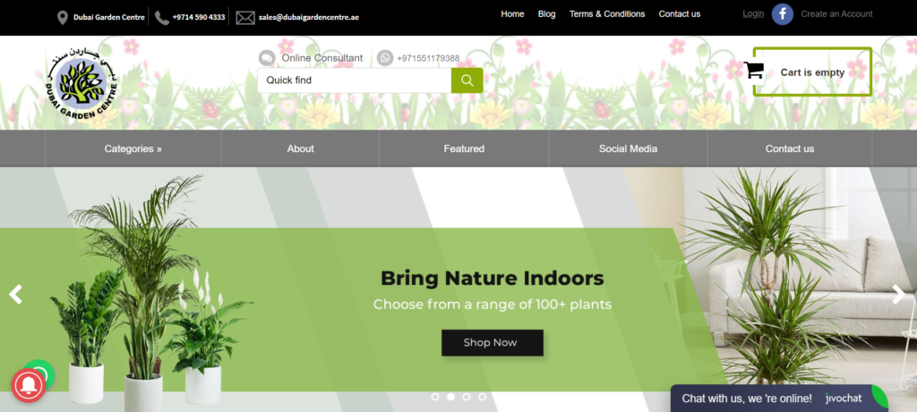 Dubai Garden Centre's Homepage