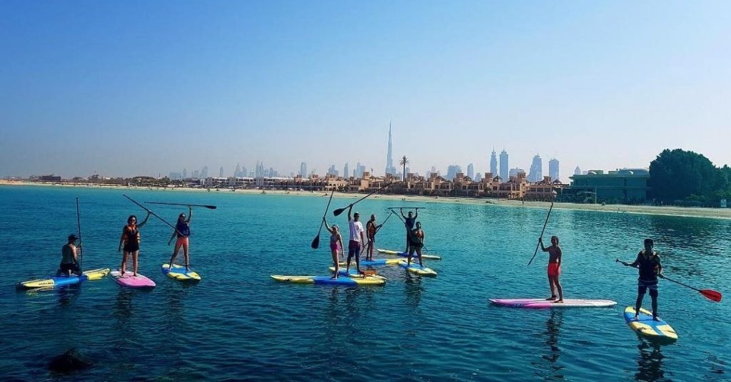 Make a Splash Stand-Up Paddleboarding at Surf House Dubai