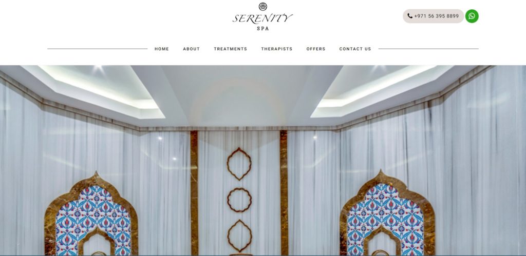 Serenity Spa's Homepage