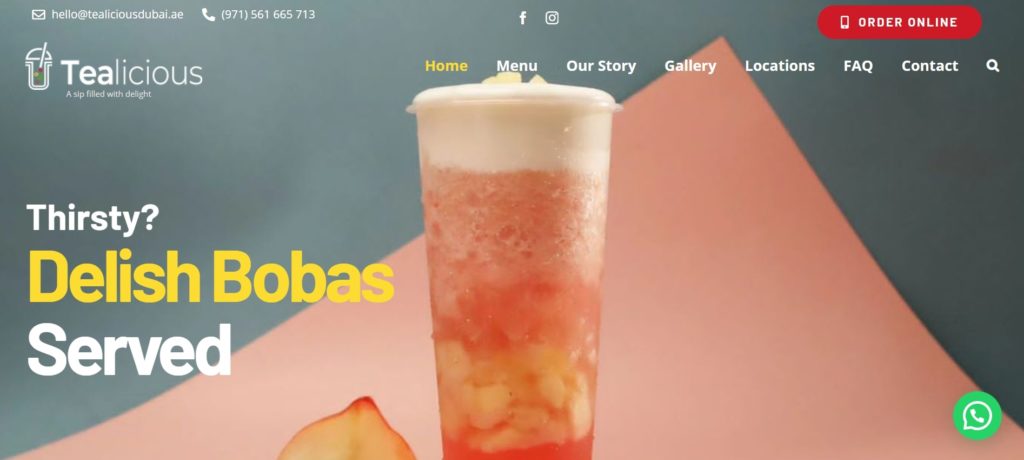 Tealicious Homepage