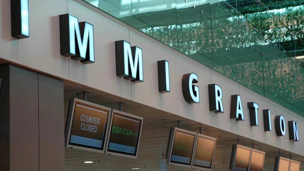 Exit and re-enter the country