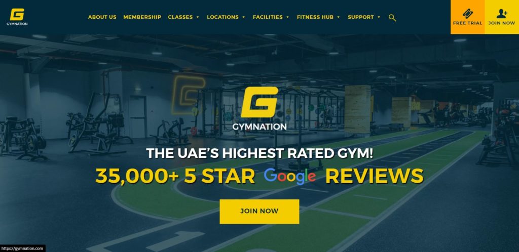 Gym Nation's Homepage