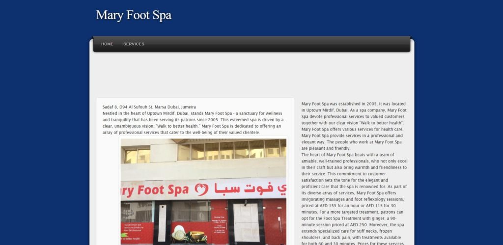 Mary Foot Spa
