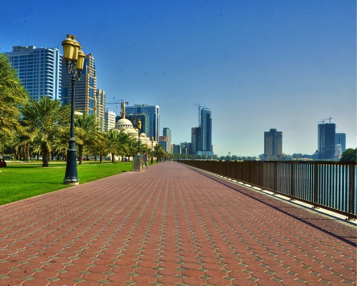 Take a Walk along the Sharjah Corniche
