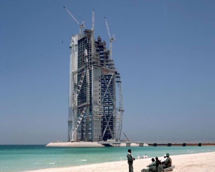 The Burj Al Arab is the fourth tallest hotel in the world