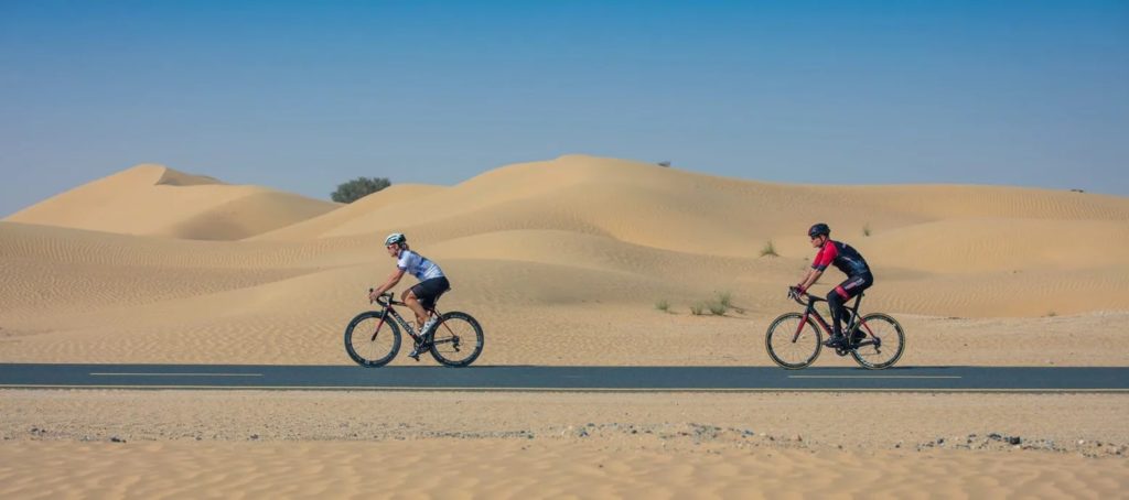Visit the nearby Al Qudra Cycle Track