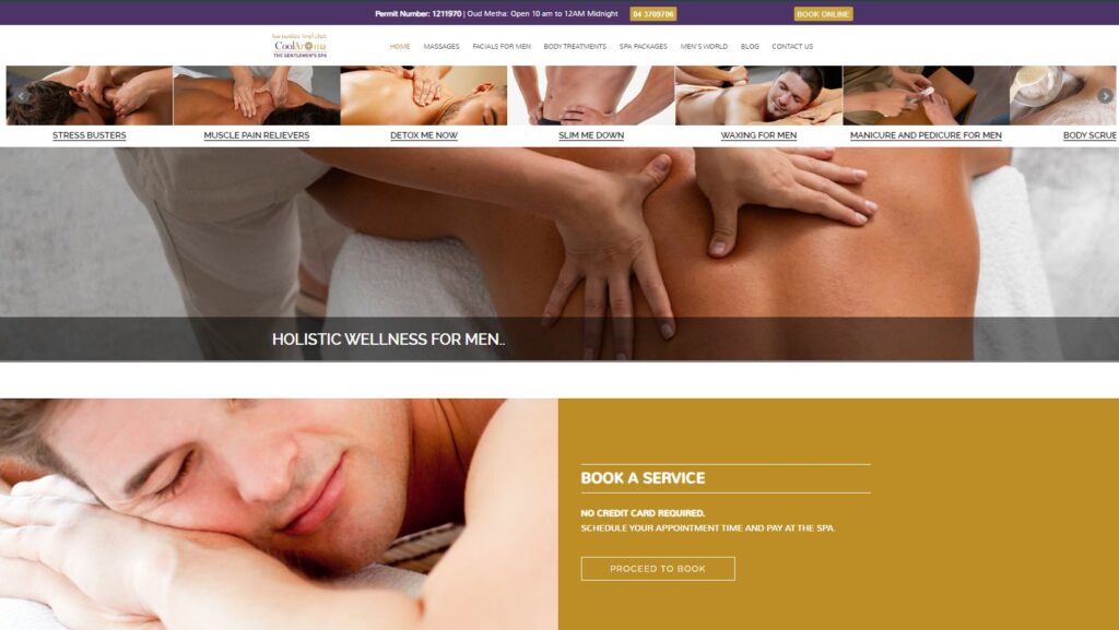 cool aroma spa homepage