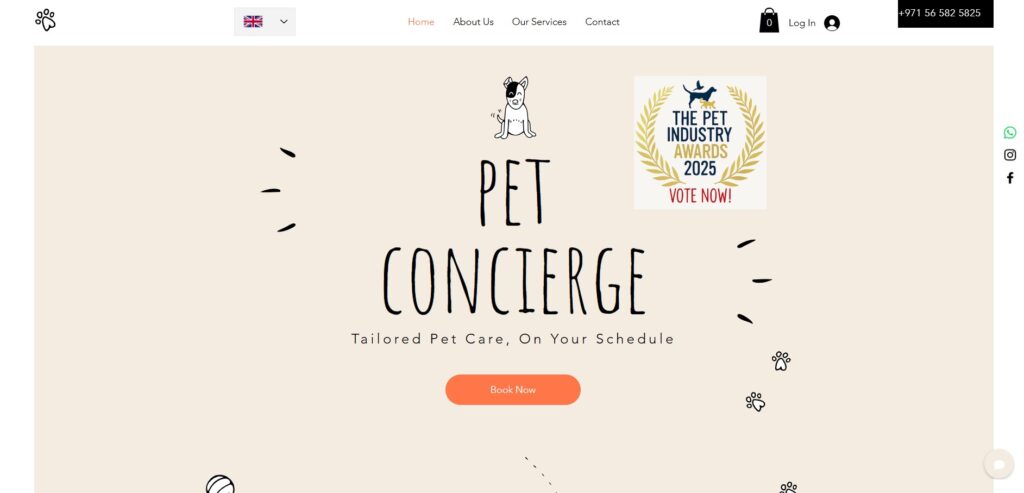 pet concierge homepage