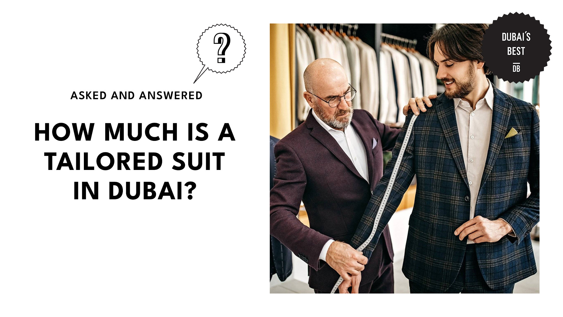 How Much is a Tailored Suit in Dubai