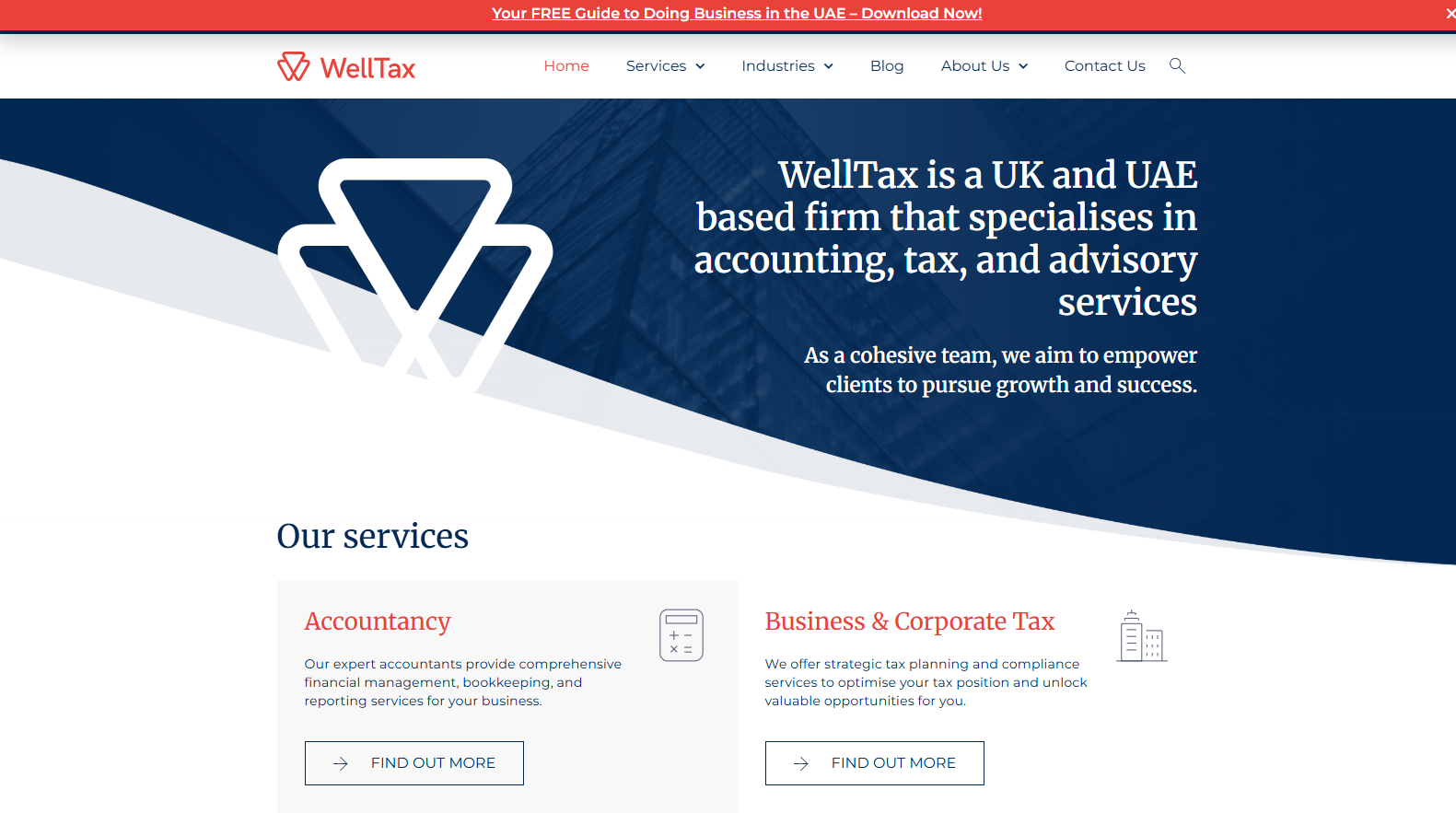 well tax homepage