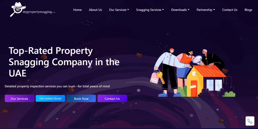 my property snagging homepage